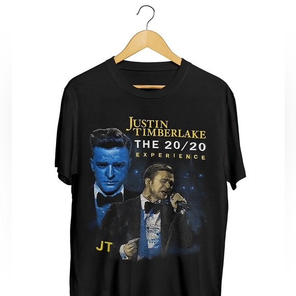 Justin Timberlake The 20/20 Experience 2013 Concert T-Shirt Blue Size Medium - Picture 1 of 2